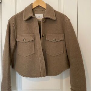 Wilfred Tan Utility Jacket Classic Collared Design
